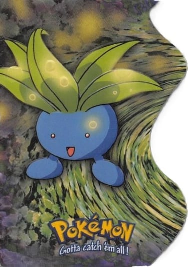 Die Cut EV4 of 12 Oddish Topps Pokémon series 2 US front