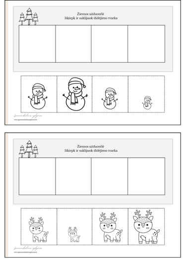 Smulkioji motorika iškirpk klijuok ikimokyklinukams darželinukams priešmokyklinukams