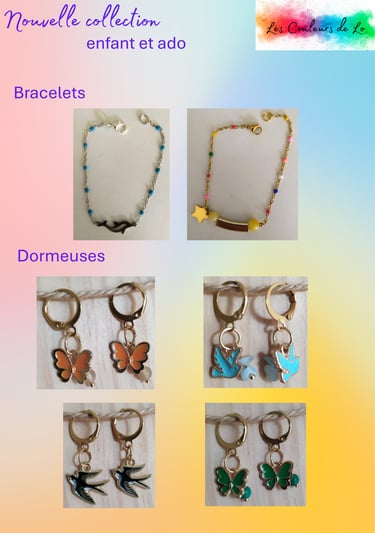 Bijoux Les Couleurs de Lo Nouvelle collection enfant et ado