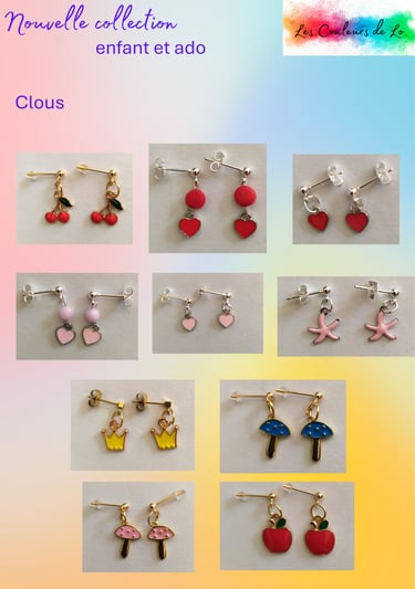 Bijoux Les Couleurs de Lo Nouvelle collection enfant et ado