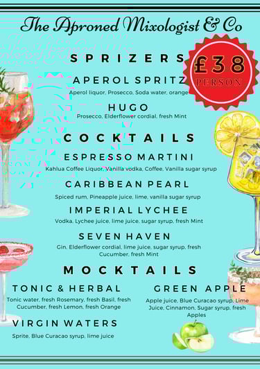 Unlimited Cocktails; Cocktail bar; Mobile bar; Wedding bar; Corporate function bar