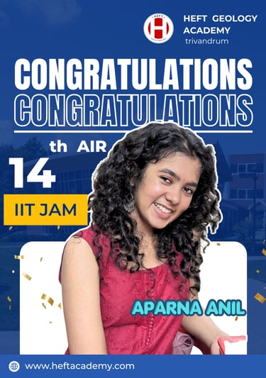 IIT JAM Geology- rank holder 2026