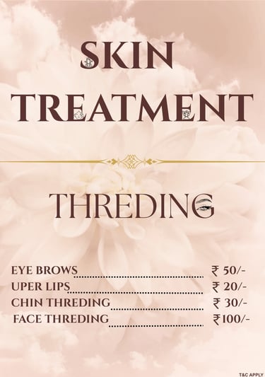 r and d bridal makeup salon skin care treatment price list gotri vadodara