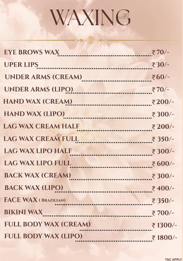 r and d bridal makeup salon skin care treatment price list gotri vadodara