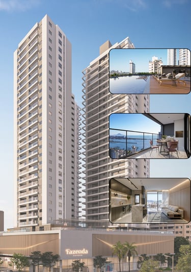 Apartamento em obras, em Itajaí, com 02 ou 03 suítes.