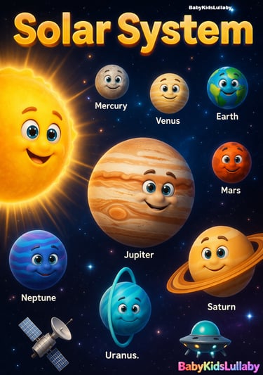 babykidslullaby Cosmic Discovery section solar system poster printable
