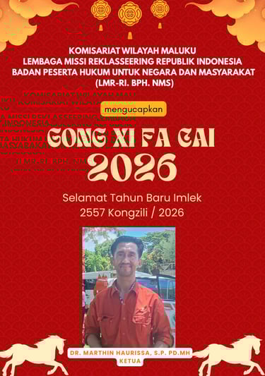 Ucapan dari Komisaris LMR-RI