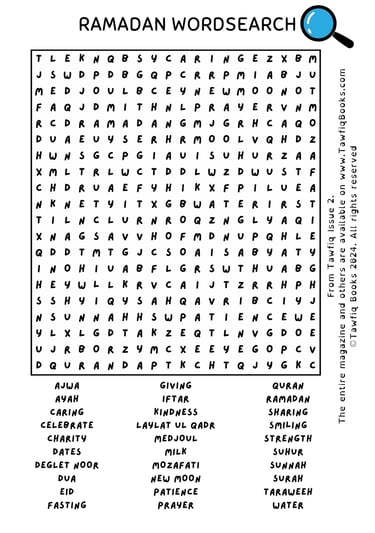 Ramadan wordsearch