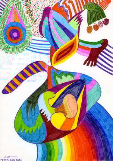 E.T & EARTH" Artwork by Elkolor aka Raphael Pathe