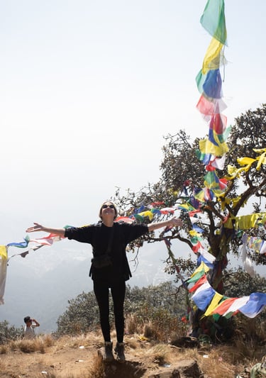 1 day hike, short hike, kathmandu, nepal, jamacho gumba