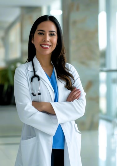 Female doctor in her uniform