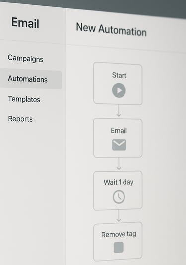 Interface-limpa-plataforma-email-marketing-automações-fluindo