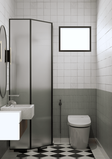 Luxury guest washroom design Dubai
