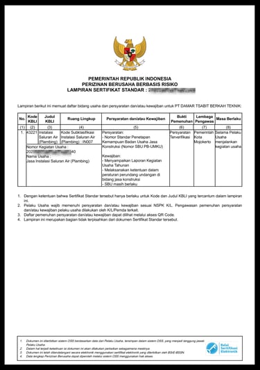 contoh sertifikat standar halaman ke 2