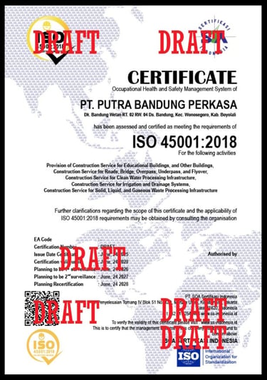 contoh iso non akreditasi