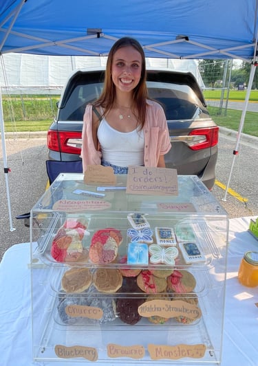 a farmers market where I do most of my business