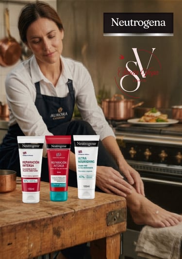 Crema pies Neutrogena. Sinda Vega