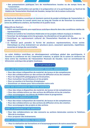 Partenariats culturels et rayonnement territorial de l’Association Musicale de Caudan