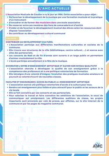 Présentation de l’Association Musicale de Caudan et de son rôle culturel local