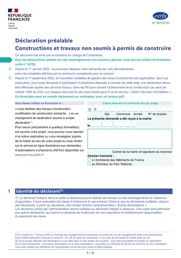 CERFA DP Piscine