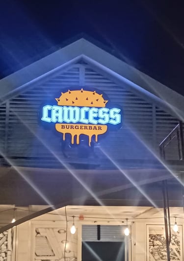 Neon Box custom untuk bisnis di PIK 2, karya Angel Family Laser, Cileungsi-Cibubur..