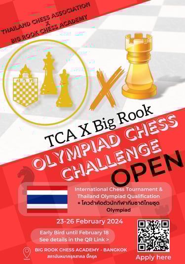 Thailand Chess. TCA x BIG ROOK Olympiad Chess Challenge (Open)