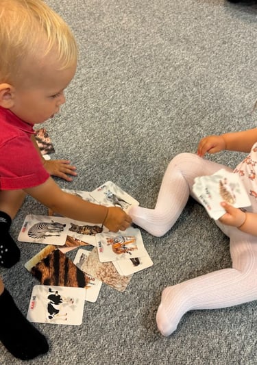 Lavinimo kortelės Gyvūnai ir jų kailis panaudojimas žaidimuose su mažais vaikais