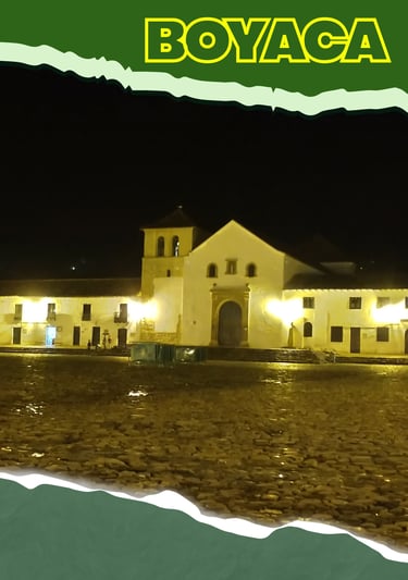 Iglesia de la plaza principal de Villa de Leyva, Colombia