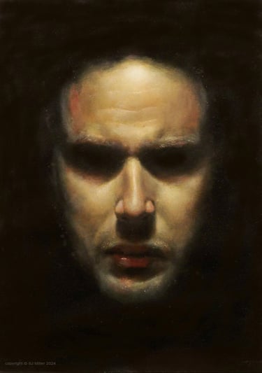 Face in shadow © SJ Miller 2024