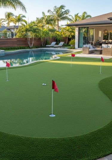 putting green in Hollywood, FLorida