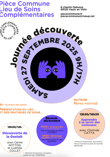 Atelier Gestalt à Pièce Commune, Carine NOTTON et Ludmilla COLLET