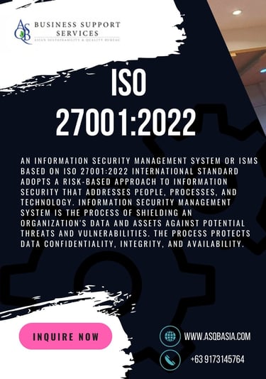 "Training session on ISMS ISO 27001:2022"