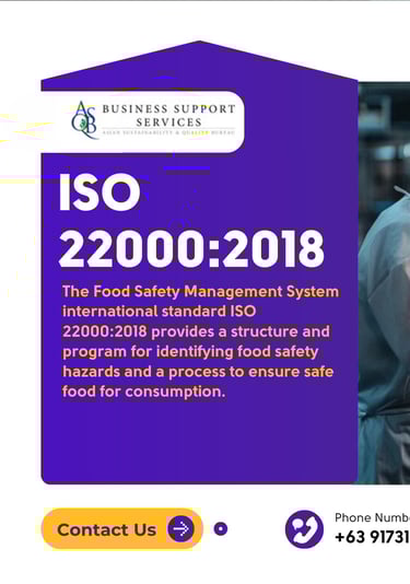 "Internal auditor training on FSMS ISO 22000:2018"