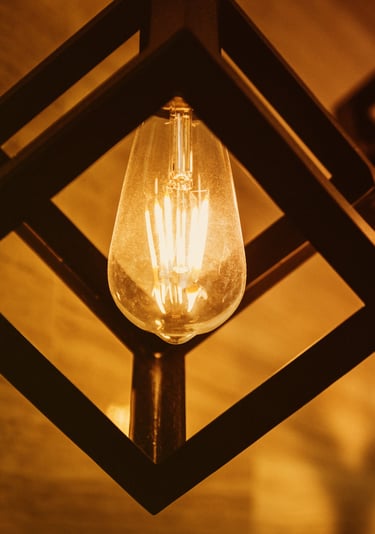 A decorative LED lamp