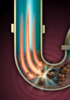 a pipe with a pipe in the middle of it