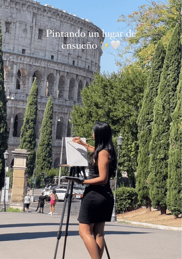 artista shirley johnston retratando los jardines en europ