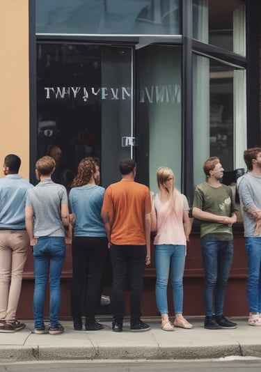 low-angle photography of blue glass walled building during daytime
