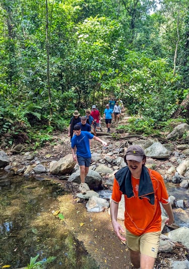 Exploring the rivers during the 3 Day Alternative Lost City Trek