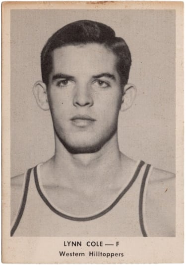 Lynn Cole Ashland Oil 1955 Basketball Card