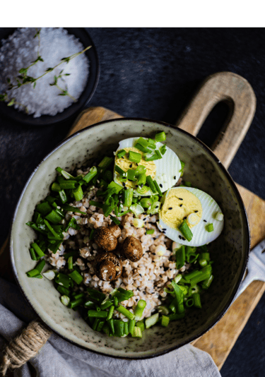  illustration d'un repas riche en prébiotiques