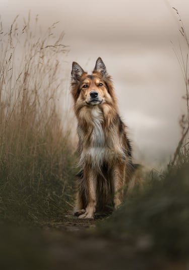 a german shepherd looking majestic for a pet photography session in wakefield