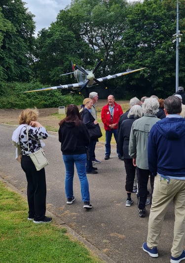 Andrew White Uxbridge Battle of Britain command bunker talking about the Dowding System