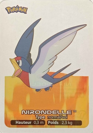 34 Nidondelle Lamicards Pokémon série 3