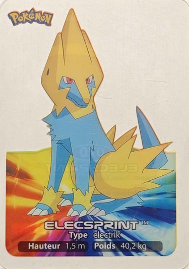 70 Elecsprint Lamincards Pokémon série 3