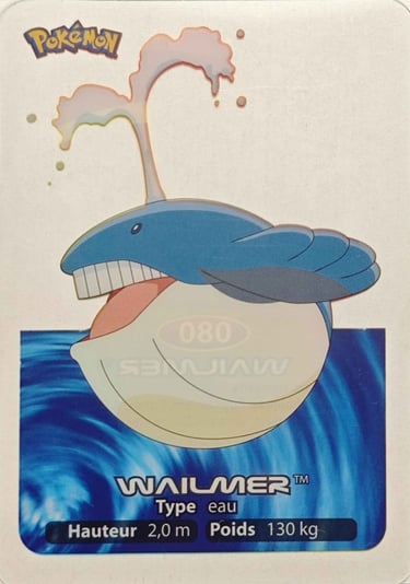 80 Wailmer Lamincards Pokémon série 3