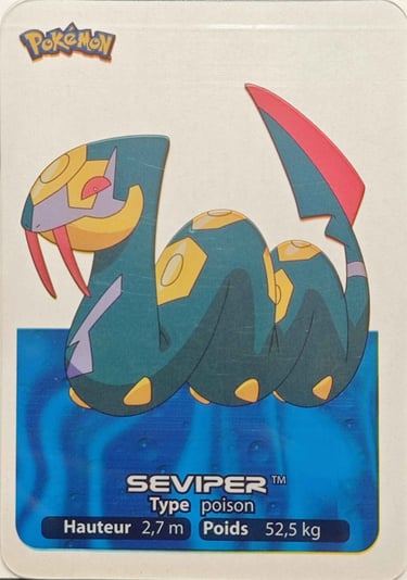 97 Seviper Lamincards Pokémon série 3