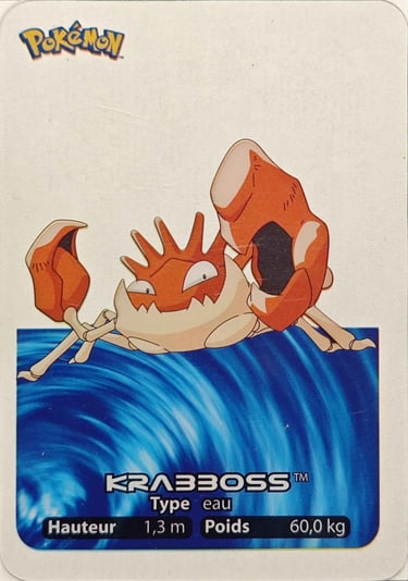 99 Krabboss Lamincards Pokémon série 1