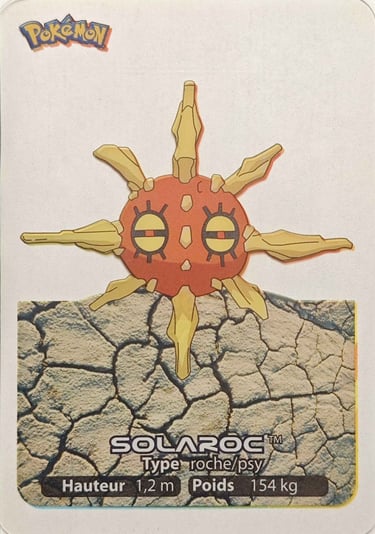 99 Solaroc Lamincards Pokémon série 3