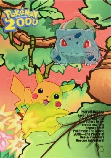 Stickers 8 of 10 Topps Pokémon The Movie 2000 front