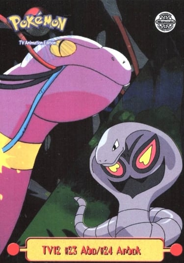 TV12 abo / arbok topps série 1 foil